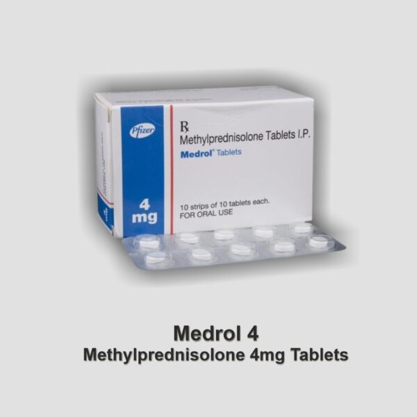 Medrol 4mg (Methylprednisolone) Tablets