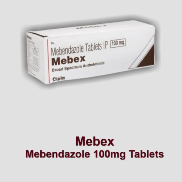 Mebendazole 100mg (Mebex) tablets